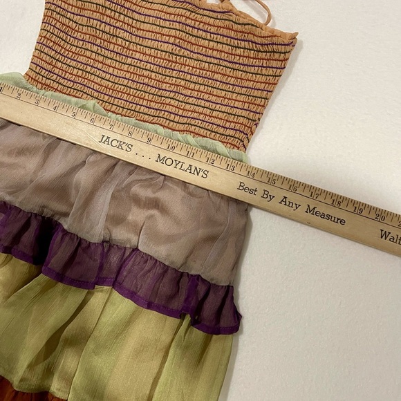 Storia Cabo Paradiso  MULTI-COLOR TIERED MAXI DRESS size s in new like condition - Picture 13 of 14